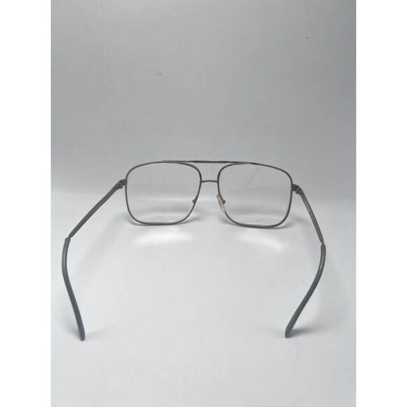 Vintage Geoffrey Beene GB65 Men’s Eyeglasses Gunmetal Aviator Style Frames Only - Picture 5 of 6